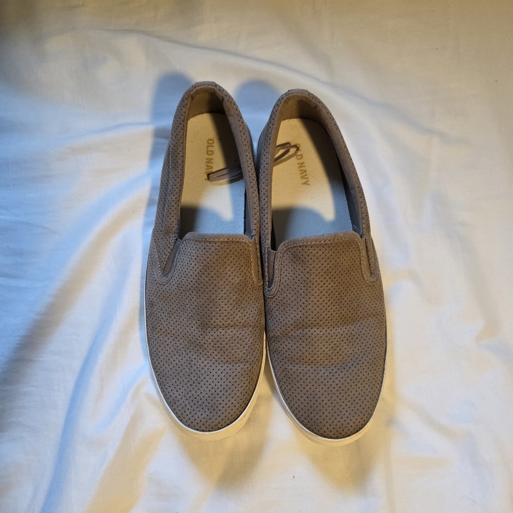 Old Navy Women's Taupe Slip-On Loafers
